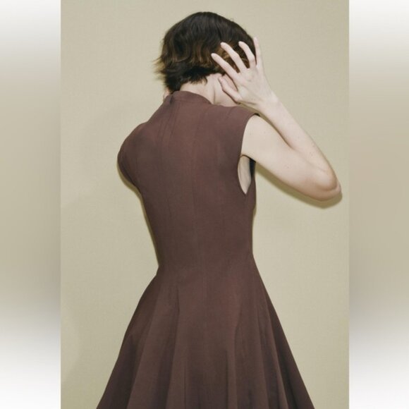 ZARA MINI GODET DRESS ZW COLLECTION - Picture 5 of 8